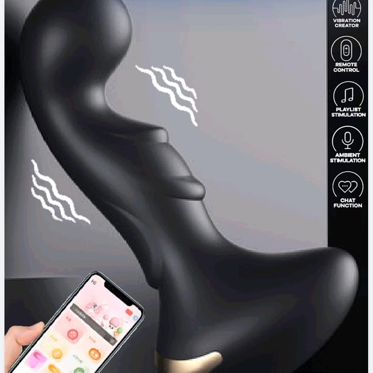 Vibrador Anal con Control remoto por aplicación 2