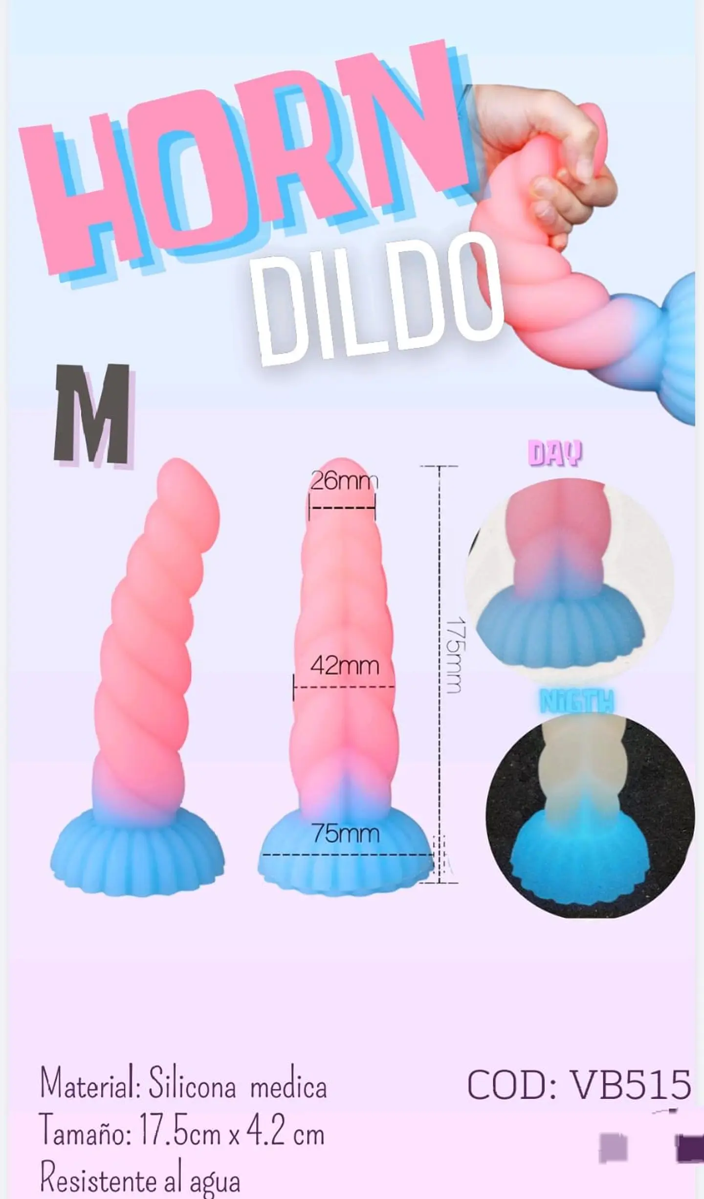 DILDO TENTACULO HORN M 1