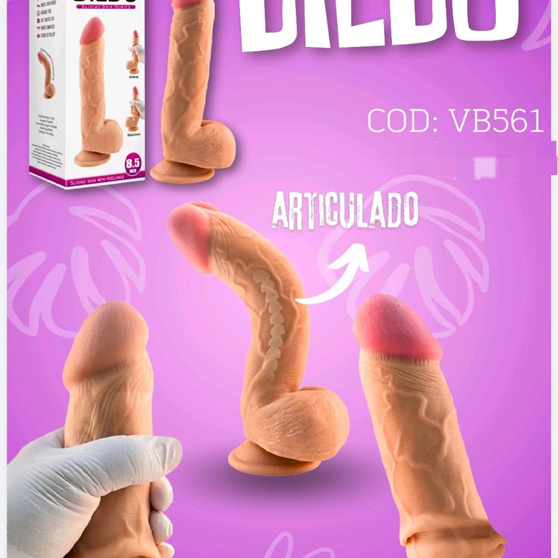 DILDO SLIDING 8.5