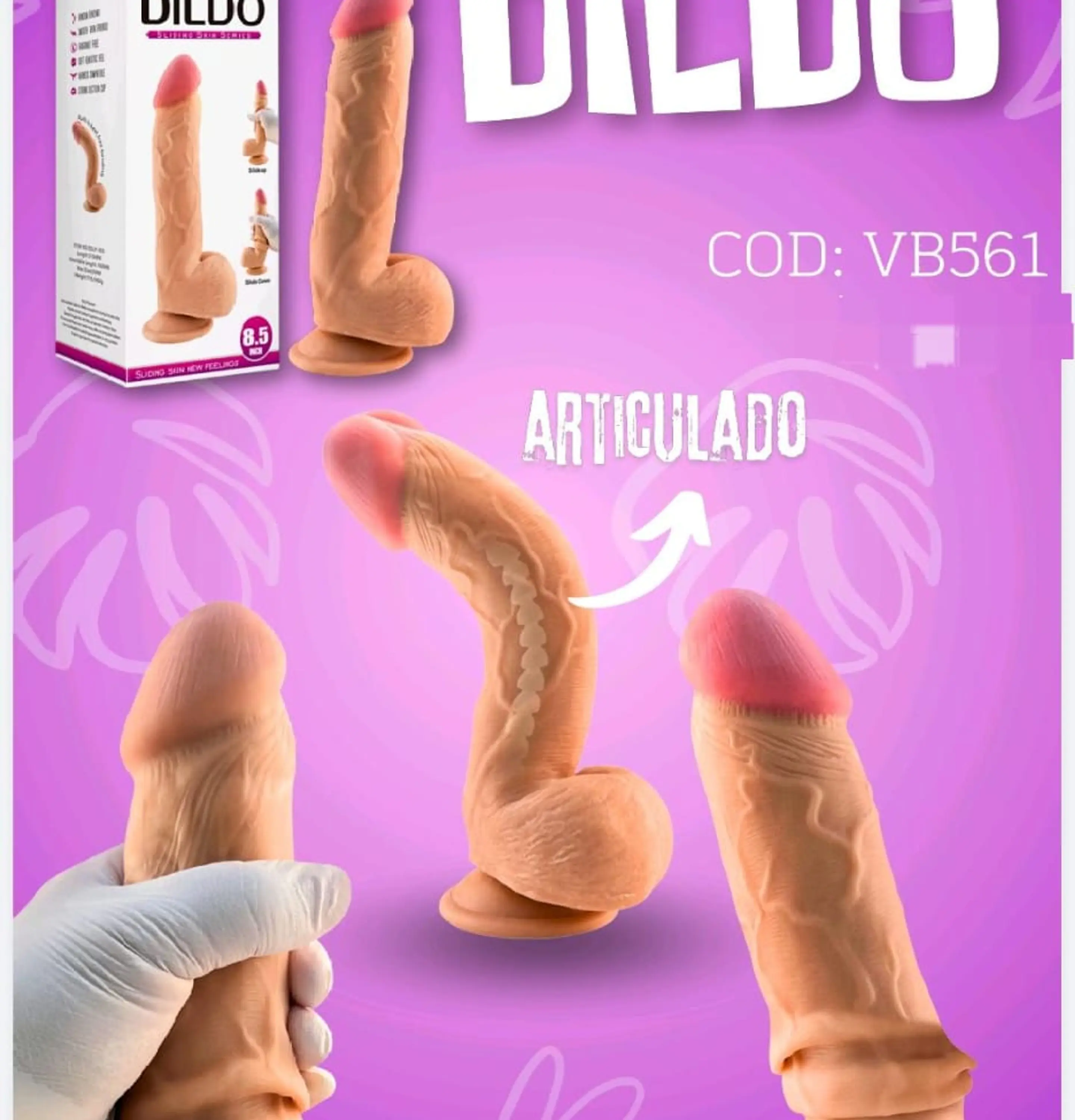 DILDO SLIDING 8.5
