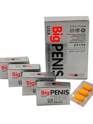 Big Penis Potenciador Sexual Estimulante Masculino X12 Unidades