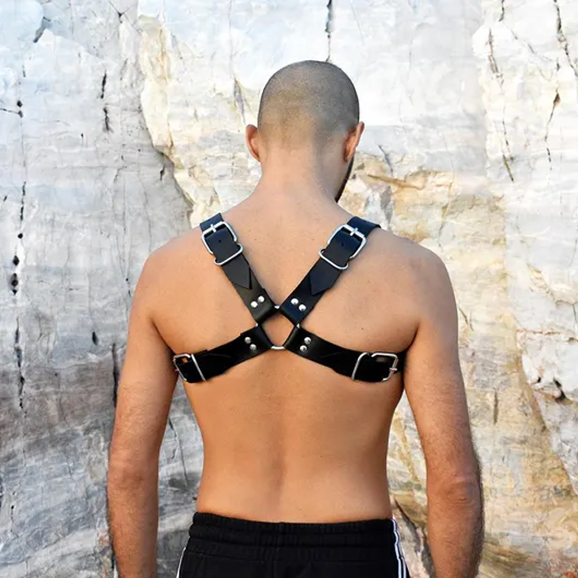 Arnés de cuero Sint para hombre Negro ·4 2