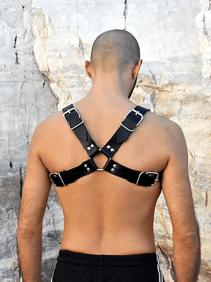 Arnés de cuero Sint para hombre Negro ·4