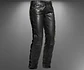 PANTALON EN CUERO SINTETICO CON CUERDA LATERAL - Miniatura 1