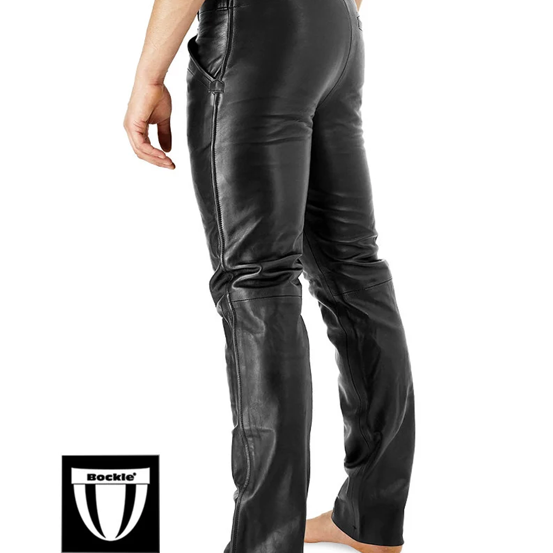 PANTALON EN CUERO SINTETICO CON CREMALLERA 2