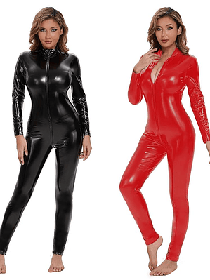 ENTERIZO OVEROL EN SHAROL LATEX 