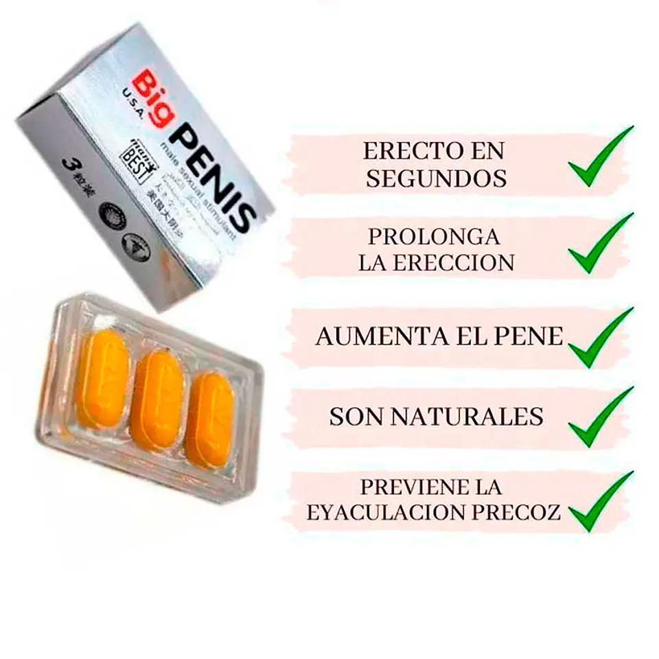 BIG PENIS X 3 CAPSULAS 1