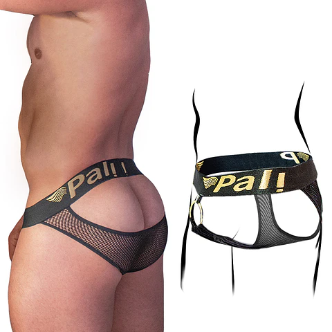 JOCKSTRAP EN MALLA CON ARO RETARDANTE