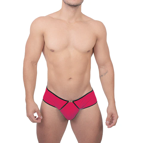 BRIEF UNICOLOR CON SESGOS COMBINADOS