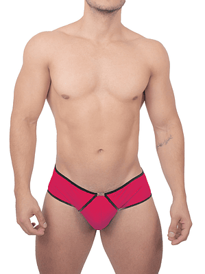BRIEF UNICOLOR CON SESGOS COMBINADOS