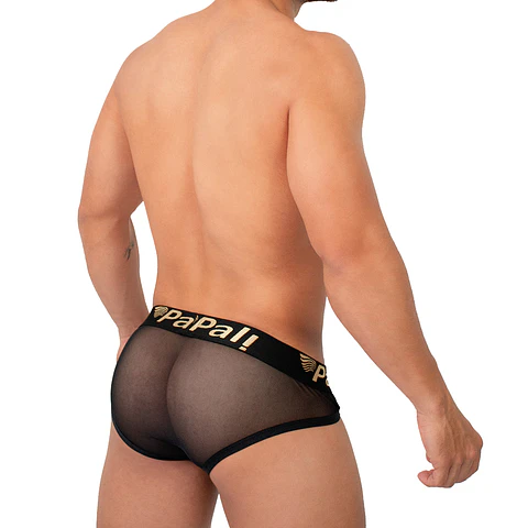 BRIEF/CON CORTE FRONTAL TRANSPARENTE