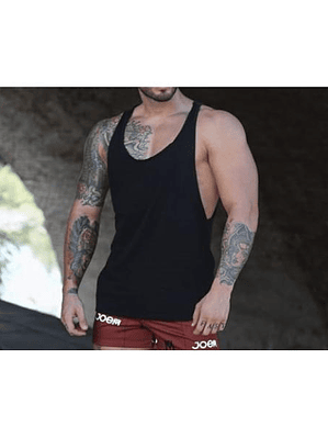 Camiseta Sin Mangas Bodybuilding Gym String Sin