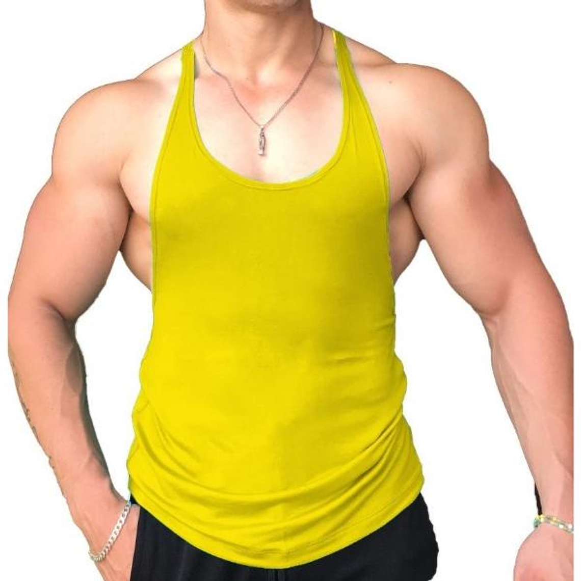 Camiseta Sin Mangas Bodybuilding Gym String Sin 3