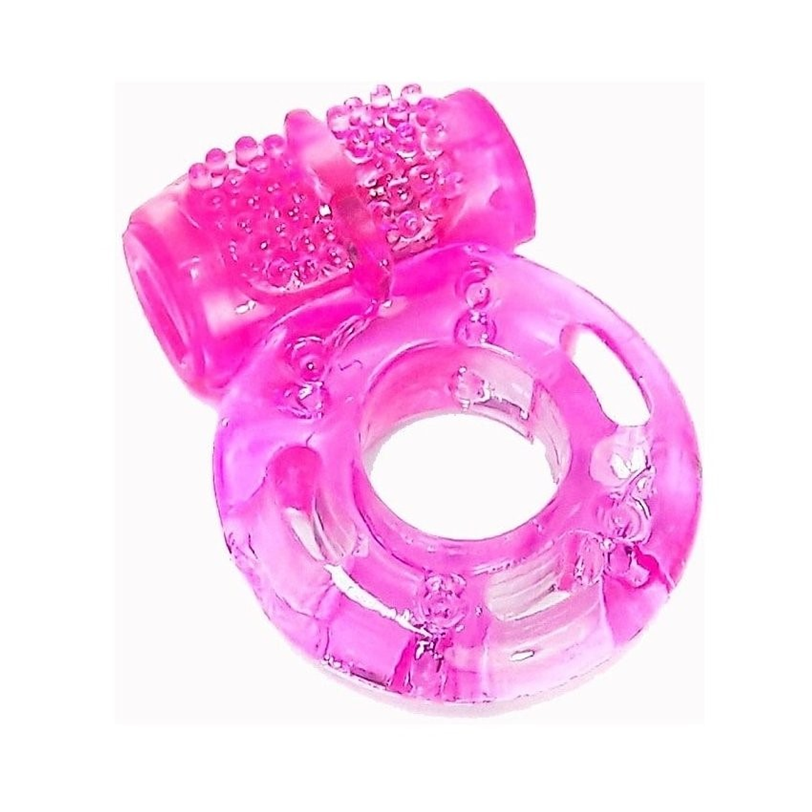 Anillo Vibrador Retardante Sencillo Pene/Estimulador/Rosado 2
