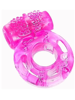 Anillo Vibrador Retardante Sencillo Pene/Estimulador/Rosado
