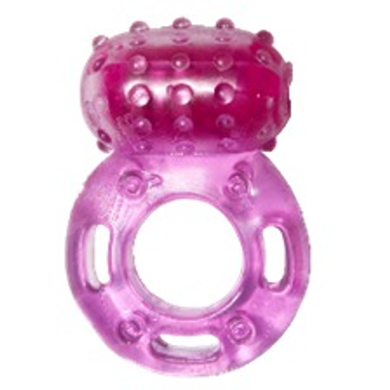 Anillo Vibrador Retardante Sencillo Pene/Estimulador/Rosado 3