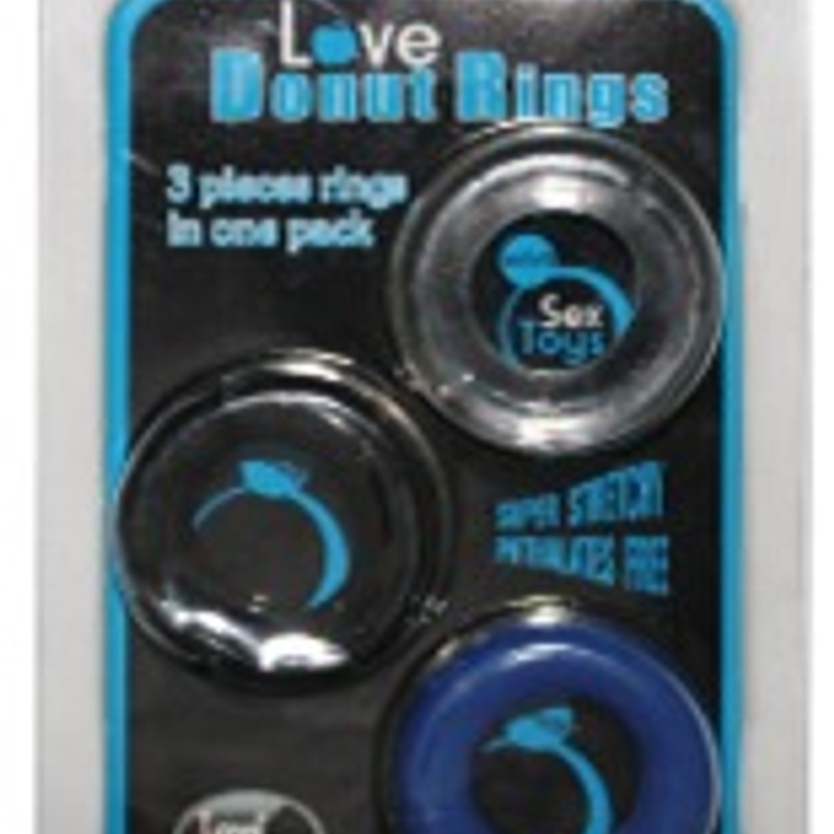 Tres Anillos Retardante Para Pene Kit 3