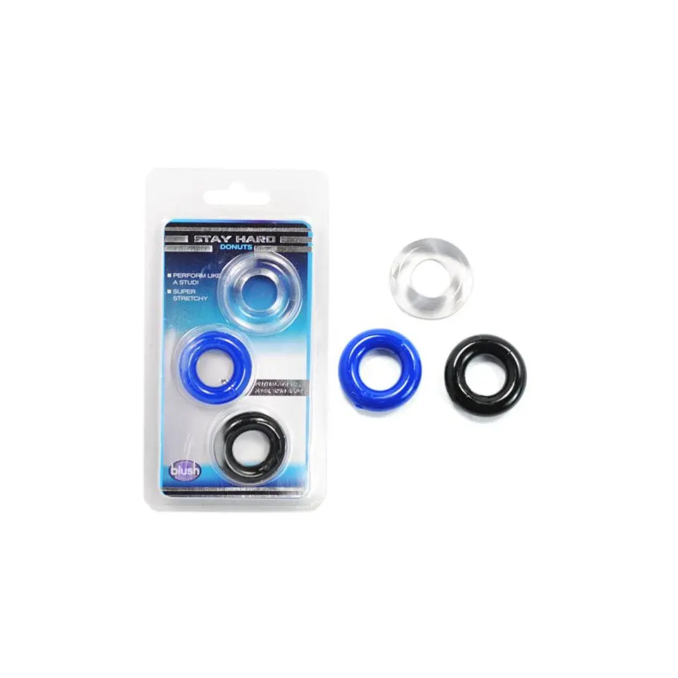 Tres Anillos Retardante Para Pene Kit 2