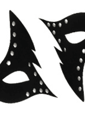 MASCARA CUERO SINTETICO NEGRO