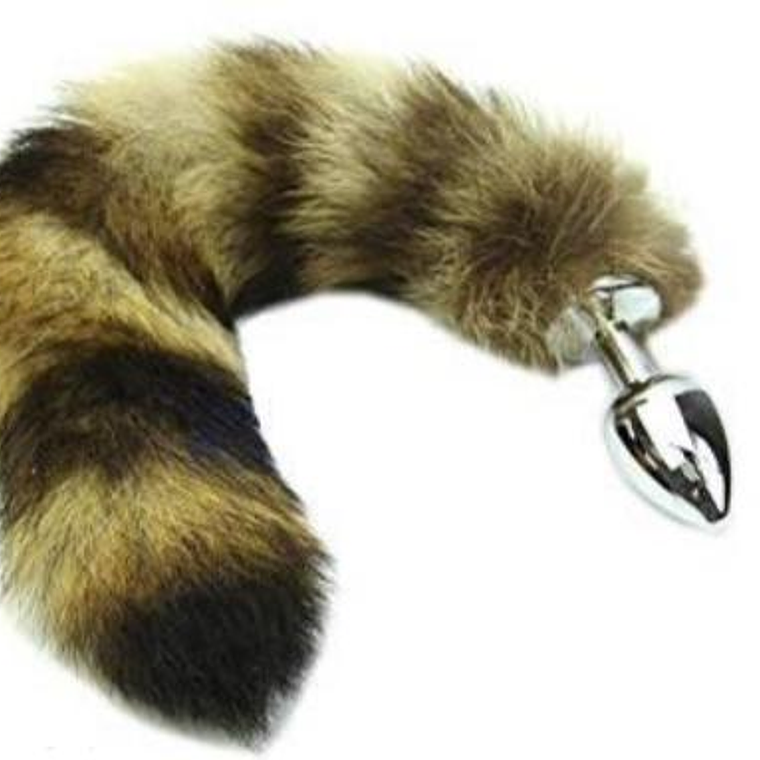 Plug Acostumbrador Anal Metálico Cola De Zorro 2