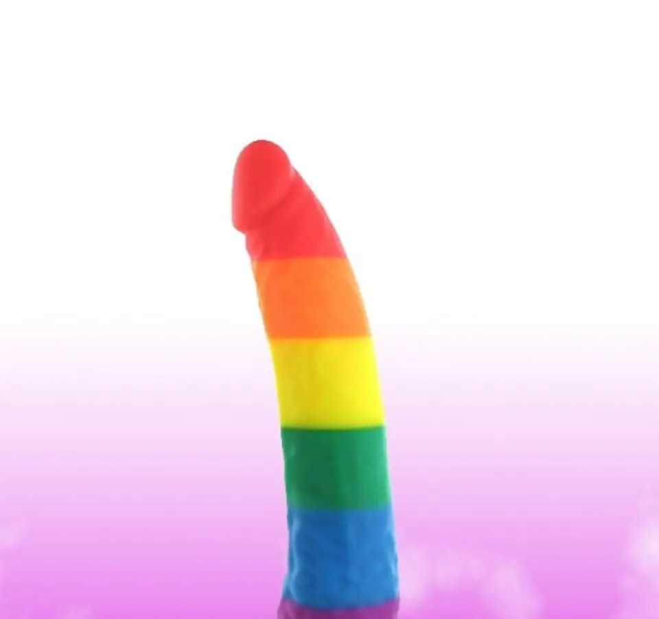Dildo Realístico Arco Iris 2