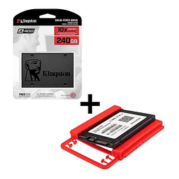 Disco duro solido 240 Gb kingston + Adaptador 
