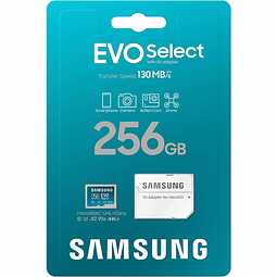Samsung Micro Sd 256 gb Evo Select  + 4k