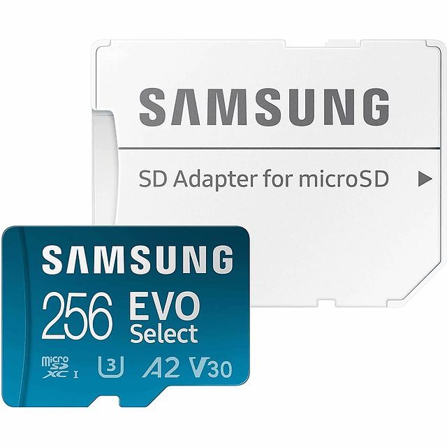 Samsung Micro Sd 256 gb Evo Select Plus + 4k