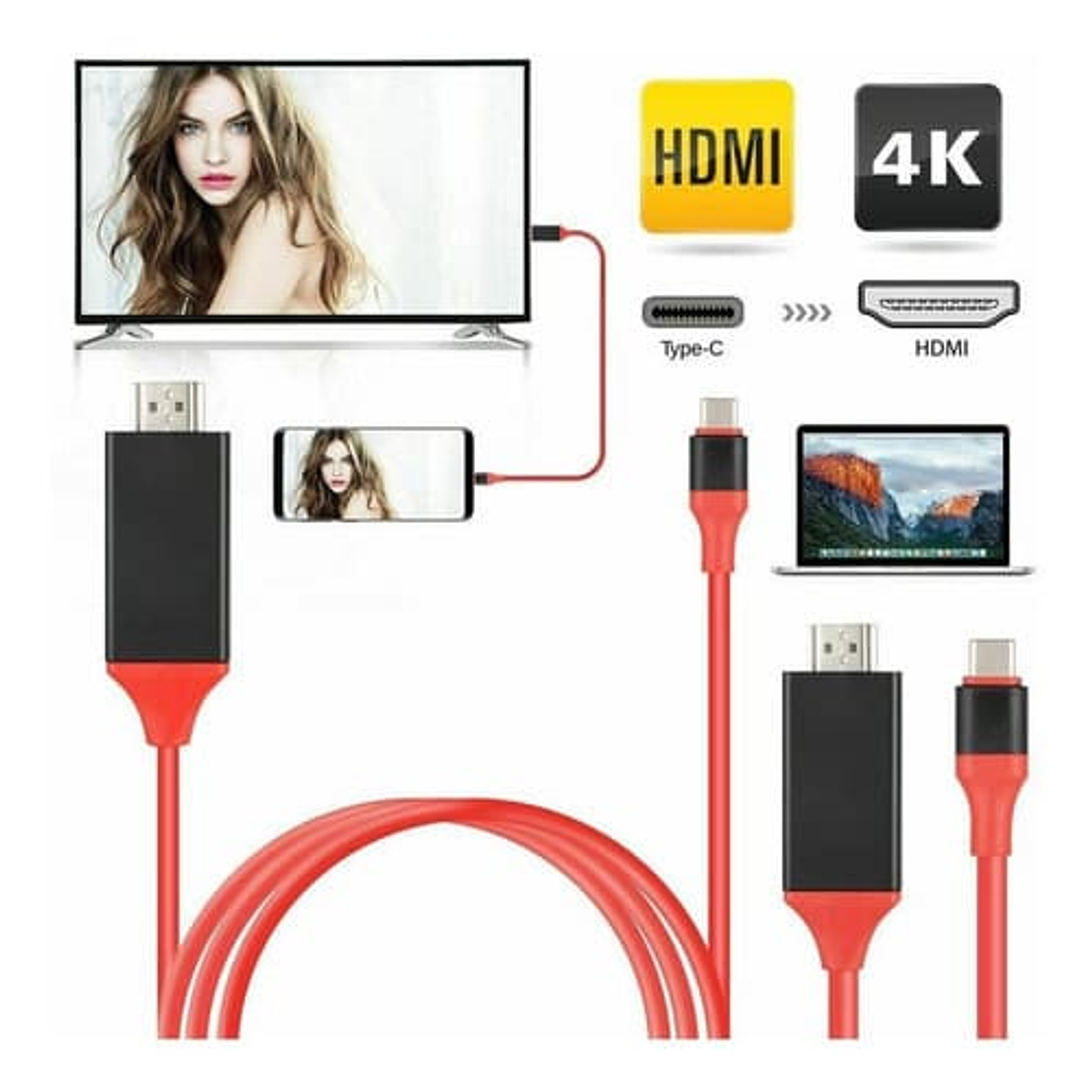 Usb Ca Adaptador De Puerto Serial A Hdmi Cable Adaptador Usb