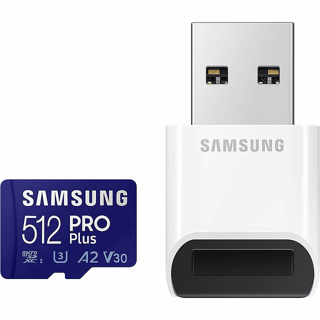 Memoria microSDXC PRO Plus SAMSUNG + lector 512 GB