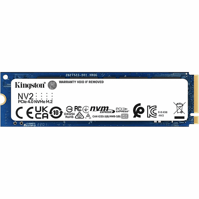 Disco duro solido Kingston PCIe 4.0 NV2- NVMe 500GB M.2 