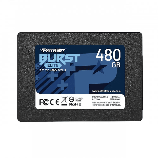 Disco solido SSD Patriot de 480GB  SATA III 2.5" 