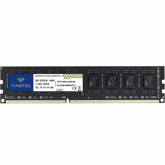 Memoria Ram DDR3L Timetec de 8GB 1600Mhz Para PC