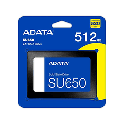 Disco Solido Ssd Adata Su650 Sata De 512 Gb  6Gb/s 
