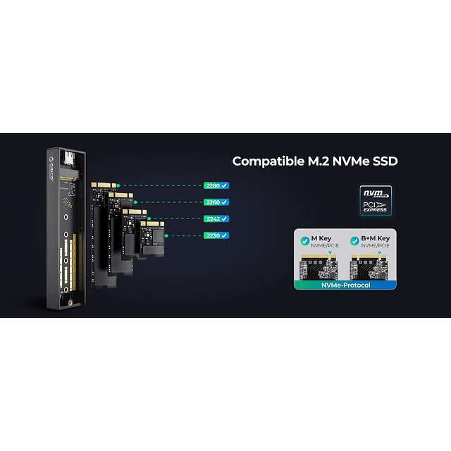 Caja Externa Orico M.2 NVMe USB 3.1 Gen 2