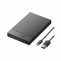 Caja Externa para Disco Solido USB-C a USB-A SATA  III 2.5 6Gbps