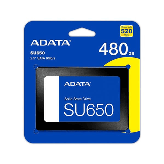 Disco Sólido Ssd Interno Adata Su650 480gb Sata 6gb/s