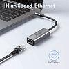 Adaptador Usb Tipo C A Ethernet Gigabit Rj45 Lan velocidad de 1 Gbps