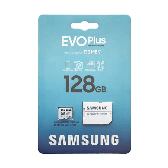 Memoria MicroSDXC Samsung EVO PLUS 128GB  130MB/S