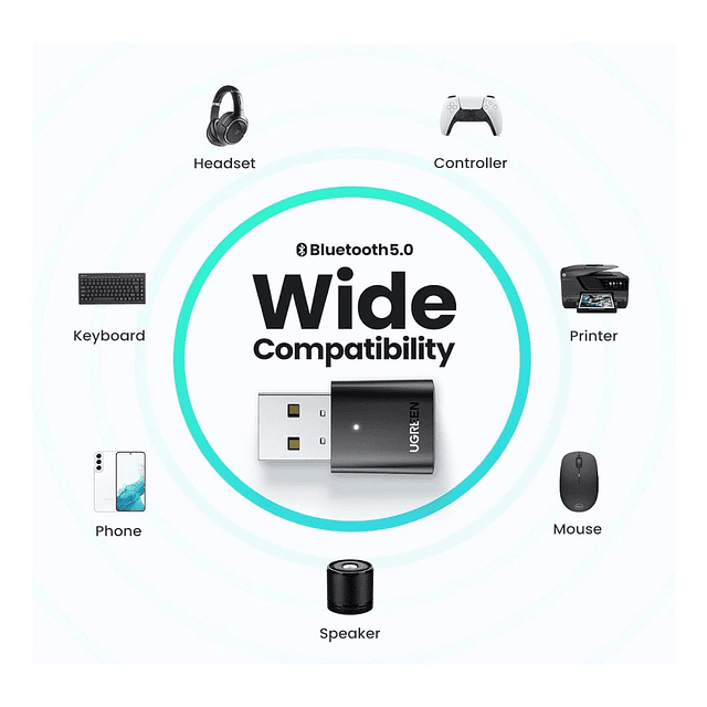 Adaptador Bluetooth 5.0 Ugreen USB