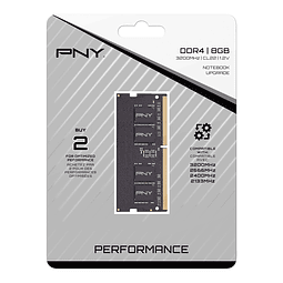 Memoria Ram PNY DDR4 de 8GB 3200Mhz portátil