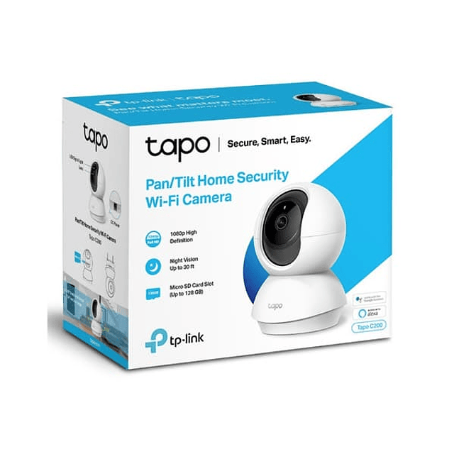 Cámara IP Wifi panorámica de seguridad TP-Link Tapo 1080P C200