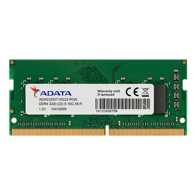 Memoria RAM Adata DDR4 de 16GB 3200 Mhz Portátil