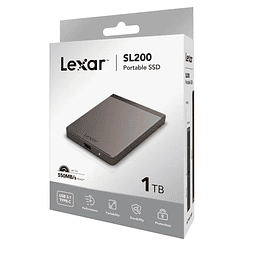 Disco Solido Externo Lexar SL200 1TB  550 MB/s USB-C