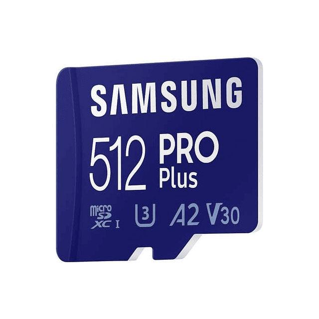 Samsung Pro Plus 512gb 4k U3 A2 V30 180mb/s + Adaptador Sd