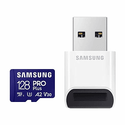 Memoria Micro Sd Samsung 128 Gb  Pro Plus Con Lector Usb 180MB/s