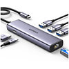 Adaptador Gigabit Ugreen Multipuerto Ethernet 6 en 1 USB C 4k