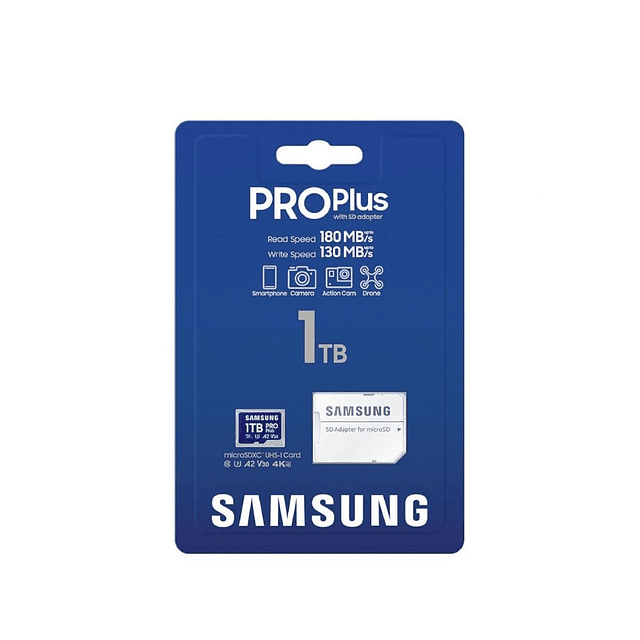 Memoria MicroSD Samsung 1TB PRO PLUS 180MB/s