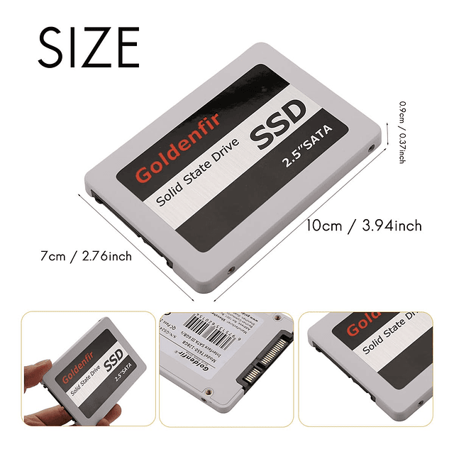 Disco Solido Interno Goldenfir 256GB SATA III