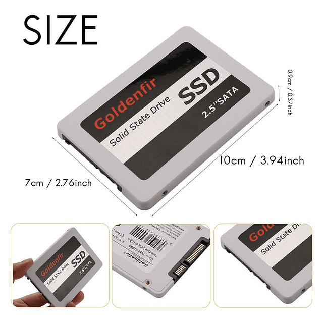 Disco Solido Interno Goldenfir 256GB SATA III